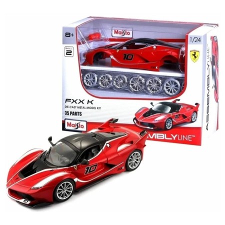 MASTO DIE-CAST Ferrari FXX K machine with a screwdriver, 1:24, red color with print-11