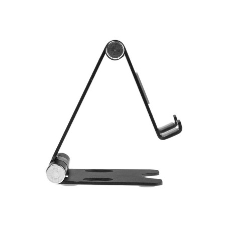 Phone stand, tilt regulator, wire connector, metal, black-4