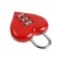 Castle of hinged code tundra "heart", red