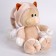 Soft toy "cat" in a suit, 25 cm, peach color
