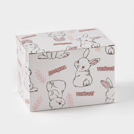 Salphetens Dolyana "Bunny in Gold", 12 × 7 × 8.5 cm, white color-5