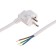 Electric cord with a PVS fork 3x1.5 mm2 1.5m (white) rexant