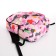 Youth backpack from textiles, 3 pockets, pink color