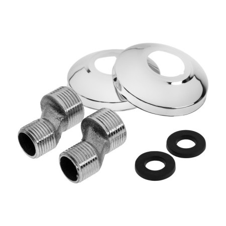 Bath mixer Zein Z2746, pour 15 cm, 35 mm cartridge, with shower, white-9