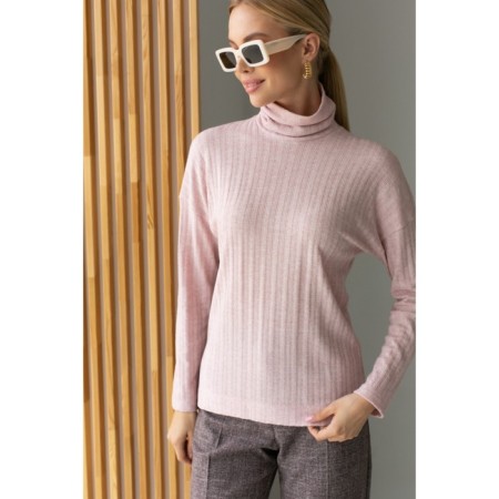 Women's turtleneck, size 50, pink color 60662