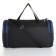 Board Road on a zipper, a long belt, 3 outer pockets, black/blue color