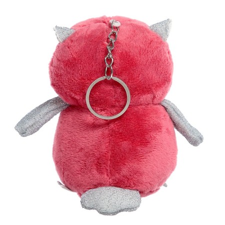 Soft toy "owl", on a key fob, color mix-1
