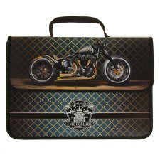 A4, 330 x 240 x 90 mm folder, plastic, Velcro, PM-A4-23, Road Moto 2018
