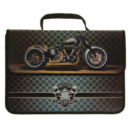A4, 330 x 240 x 90 mm folder, plastic, Velcro, PM-A4-23, Road Moto 2018