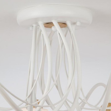 Betty chandelier, 8x40W E27, white color-3