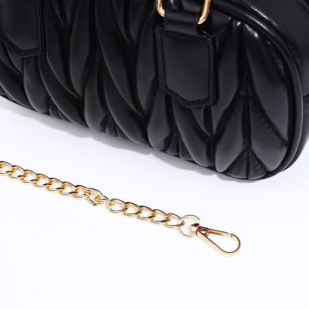 Bag Cross-Bodi with a zipper, black color-5