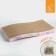 Coopete from cardboard with cat mint "Tropical leaves", wave, 45 × 21 × 3.5 cm