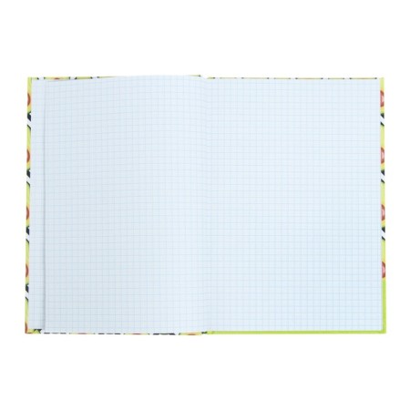 Notebook A5, 80 sheets in the cell "Avocado pattern", solid cover, glossy lamination, offset block-2