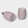 Savanna Soft bathroom set, 2 items (soap dish, glass), pink color