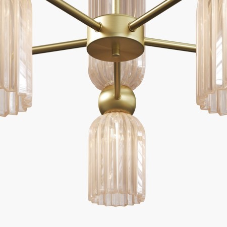 Suspension lamp Maytoni Mod302PL-10CG, E14, 10x40 W, 590x590x850 mm, gold-1