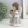 Polystone souvenir "Angels in gray robes, with a book and a candle" Squeezes 6.5x9.5x15 cm