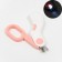 Claw - scissors for animals with LED lantern, pink