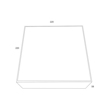 Technical C067CL-L27B3K, LED, 26W, 22x22x5.8 cm, 2000lm, 2000lm, black color-3
