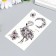 Black Flamingo and Flowers Tattoo Tattoo 10.5x6 cm