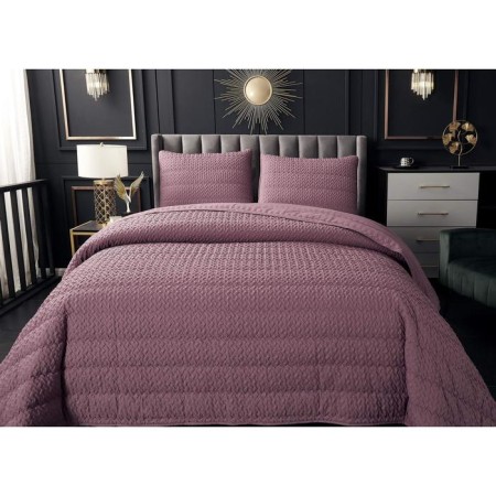 A set with a bedspread "Irma", size 160x220 cm, 50x70 cm, color ash rose-7