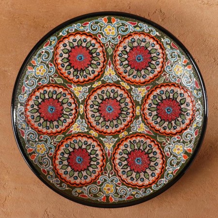 Largan Rishtan ceramics "Samarkand", 32 cm, mix-1