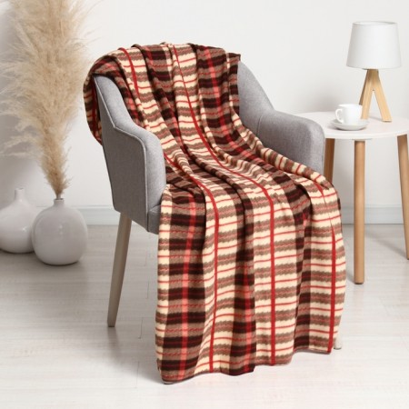 Ireland blad 100x150cm, brown, fleece 150g/m, PE100%