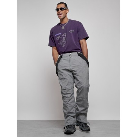 Semi -combinezone ski insulated male winter, size 48, color gray color