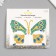 Stick plastic rhinestones "Butterfly" mix 12x16 cm