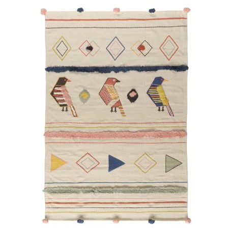 Ethnic carpet, size 120x180 cm, bird print