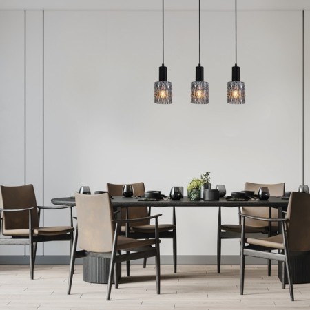 Suspended lamp 3x40W E27, size 59x11x178.5 cm-5