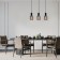 Suspended lamp 3x40W E27, size 59x11x178.5 cm