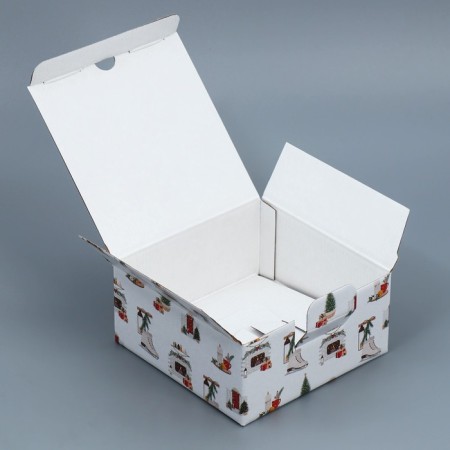 Folding box "Hugge", 15 x 15 x 7 cm, new year-2