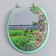 The toilet seat with a lid, Rossplast, 43 x 37 cm, soft, green color, Mix drawing