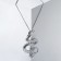 Piece "Dragon" wriggling, silver color, l = 46 cm