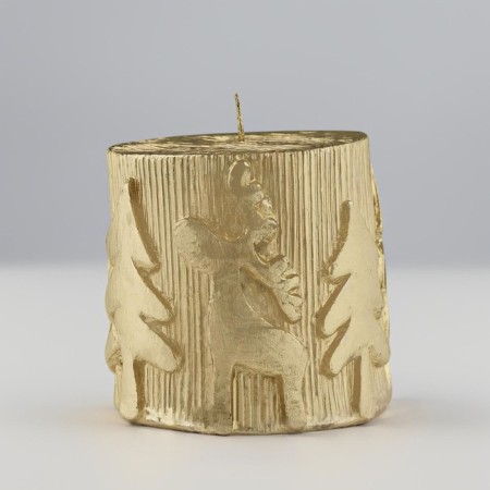 New Year's candle "New Year" 6.5x7, golden-3