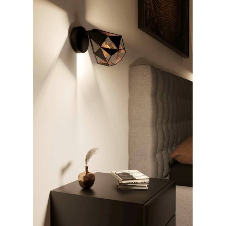 Bra Carlton 7, 1x40W, E27, steel, black, copper-1