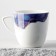 Ceramic mug "marble", white-blue, 350 ml, white color