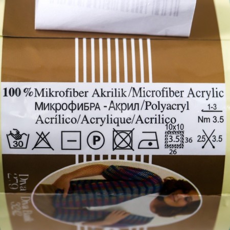 Yarn "Diva" 100% microfiber 350m/100g (610 nephritis)-3