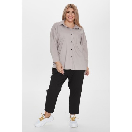 Female shirt, size 68, gray color-1