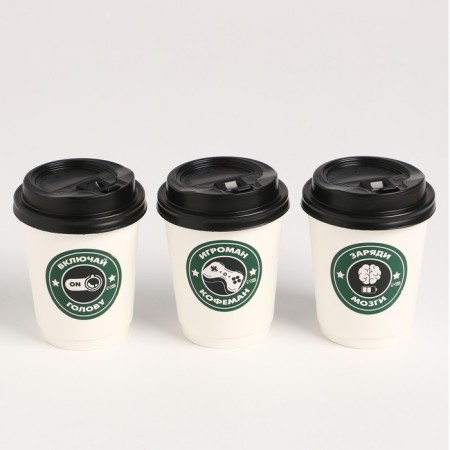 Metal puzzle "Smart Coffee", cups, in showbox-2