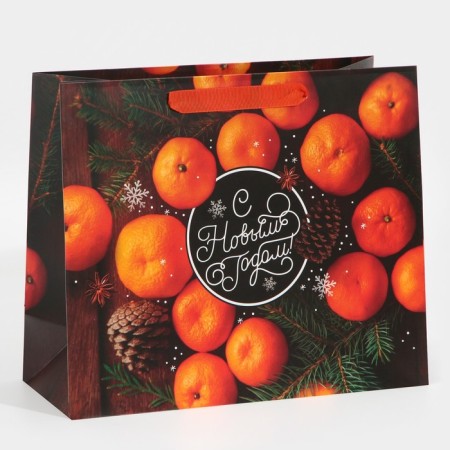 Laminated horizontal "Mandarin" laminate, ML 27 x 23 x 11.5 cm, New Year-1