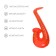 Inflatable toy "saxophone", 60 cm, color mix