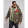 Winter male jacket, size 48, khaki color