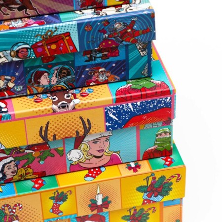 Set of boxes 4 in 1 "ROP -Art New Year", 30 x 20 x 8 - 24 x 14 x 5 cm-7