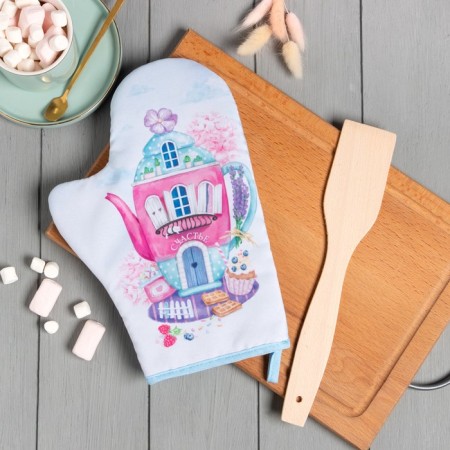 Kitchen set of "beloved mommy", mittens-seizure 20x28cm, wooden blade