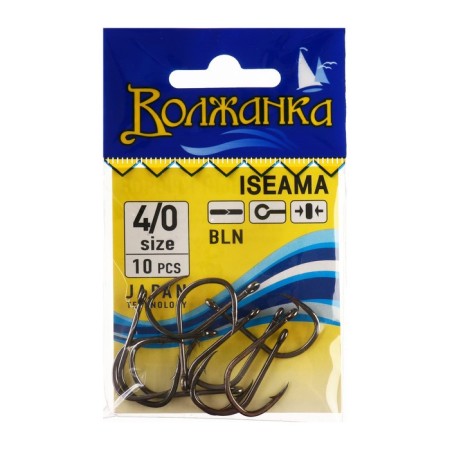 Hooks "Volzhanka" isama No. 4/0, 10 pcs