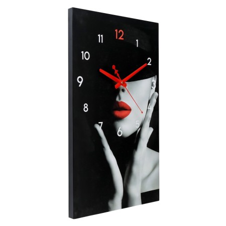 Carty clock wall interior "scarlet mystery", silent, 35 x 60 cm-6
