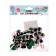 Rifle eyes with plugs, "sparkles" set 24 pcs, size 1 pc: 1.8 cm, green color