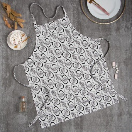 Apron Ethel Leaves 60x70cm, 100% cotton, sarzha 190 g/m2