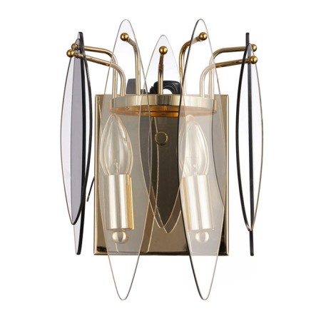 Wall lamp STILFORT 2129/03/02W Merkel, 2x40W, E14, 260x140x300 mm, color gold